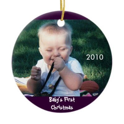 Baby&#39;s First Christmas Photo Ornament