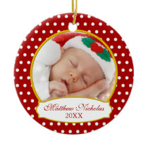 Baby's First Christmas Photo Ornament