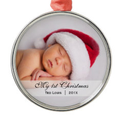 Baby's | First Christmas Photo Ornament