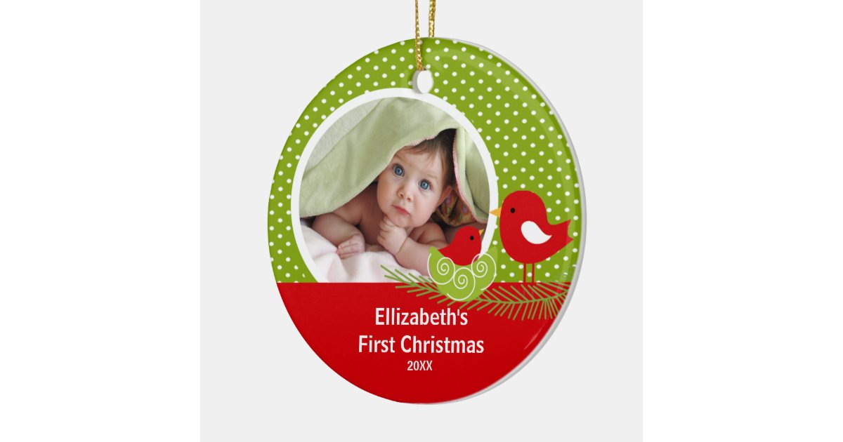 babys first christmas photo ornament baby bird zazzle babys first christmas photo ornament baby bird zazzle