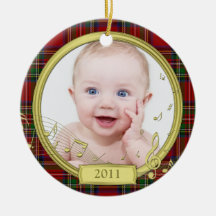 Baby's First Christmas Photo Template Ornament