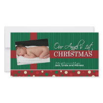 Baby's First Christmas Photocard
