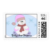 Baby's First Christmas postage by seashell2 Baby's First Christmas postage