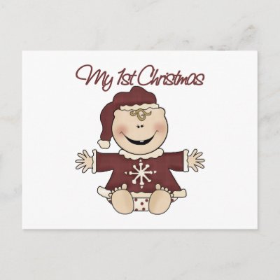 Baby's First Christmas postcards