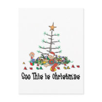 Baby's First Christmas Postcard
