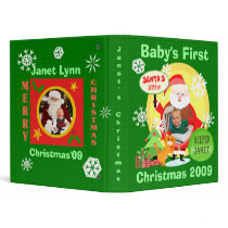 Baby's First Christmas Scrapbook Binder-Custom by jamiecreates1 Baby's First Christmas Scrapbook Binder-Custom