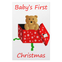 Baby's First Christmas Customized Stationery