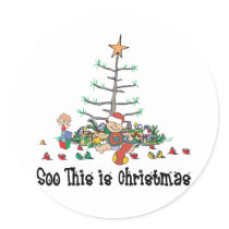 Baby's First Christmas Sticker