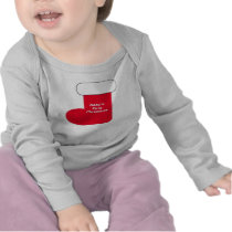 Baby's first christmas stocking shirt
