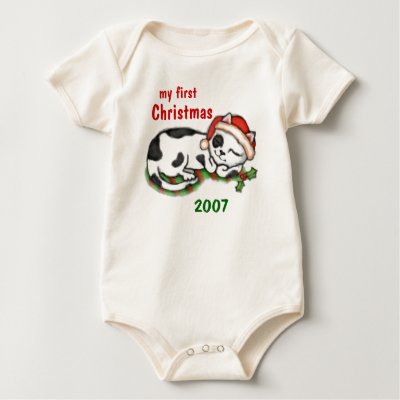 Baby's First Christmas  / T-Shirt by jamiecreates1