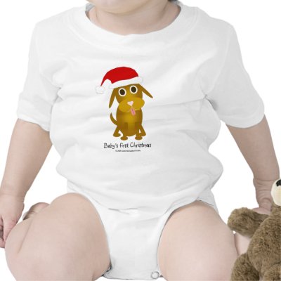 Baby's first Christmas Shirt by slamdunksapparel