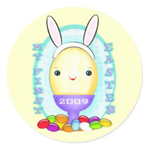 Baby's First Easter Bunny Egg stickers