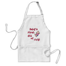 Baby's First Fourth of July Products Aprons