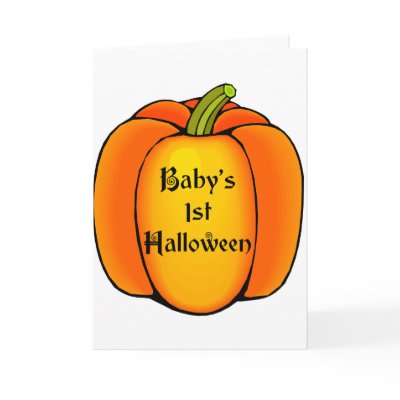 Baby's First Halloween Greeting Cards by funnyholidaytshirts