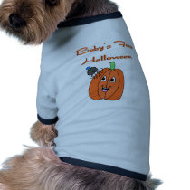 Baby's First Halloween pet clothing by funnyholidaytshirts Baby's First Halloween pet clothing