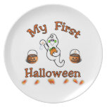 Baby's First Halloween Party Plate