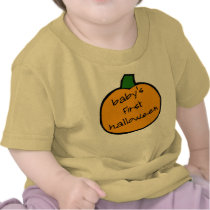 Baby's First Halloween Punkin - yellow  t-shirts