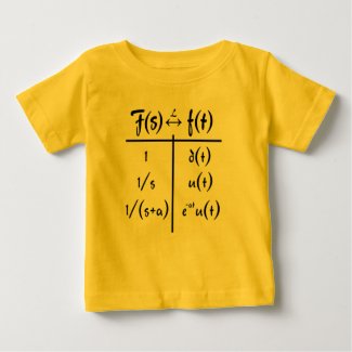 Baby's First Laplace Transform Tee Shirts