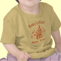 Baby's First New Year t-shirts