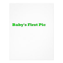 Baby's First Picture The MUSEUM Zazzle Gifts Letterhead
