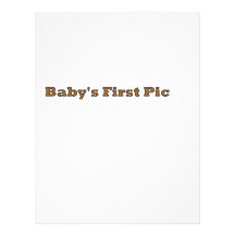 Baby's First Picture The MUSEUM Zazzle Gifts Customized Letterhead