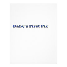 Baby's First Picture The MUSEUM Zazzle Gifts Customized Letterhead
