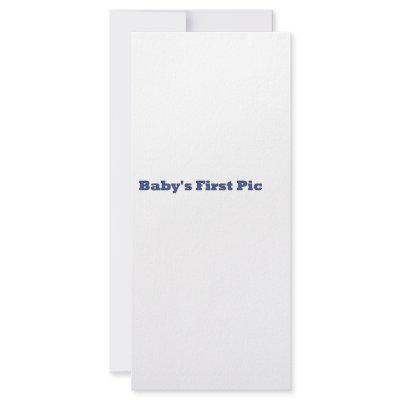 Baby's First Picture The MUSEUM Zazzle Gifts Full Color Rack Card by The_MUSEUM