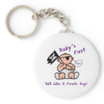 Baby's first talk like a pirate day keychain
