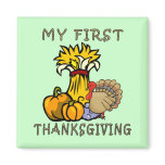 Baby's First Thanksgiving Refrigerator Magnet