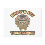 Baby's First Thanksgiving postcard postcards