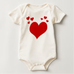 Baby's First Valentine's Day Hearts Outfit Tee Shirts
