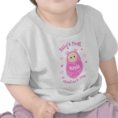 Baby's First Valentine's Day T-Shirt  Custom by jamiecreates1