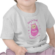 Baby's First Valentine's Day T-Shirt Custom by jamiecreates1 Baby's First Valentine's Day T-Shirt Custom