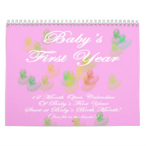 Baby's First Year Open Calendar