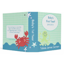 Baby's First Year Photo Album Under the Sea theme binders by allpetscherished Baby's First Year Photo Album Under the Sea theme binders