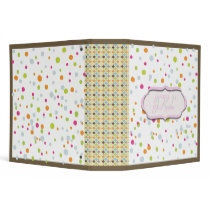 Baby's first year, pink binders by fine_stationery Baby's first year, pink binders