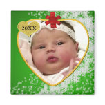 Baby's Photo Keepsake Christmas Magnet