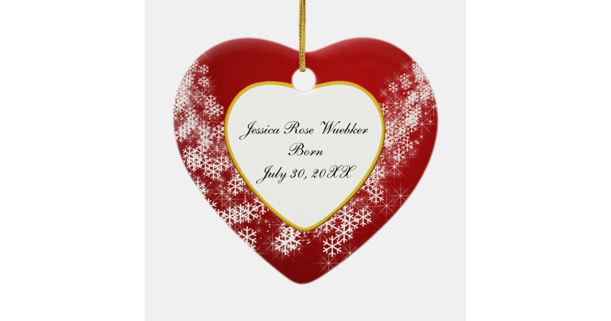 Baby's Photo Keepsake Christmas Ornament Zazzle