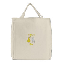 Baby's Things Embroidered Bag (Yellow)