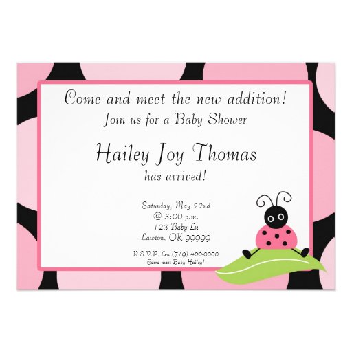 babysh, Come and meet the new addition!, Join ... Personalized Invitation (front side)