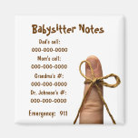 Babysitter magnet