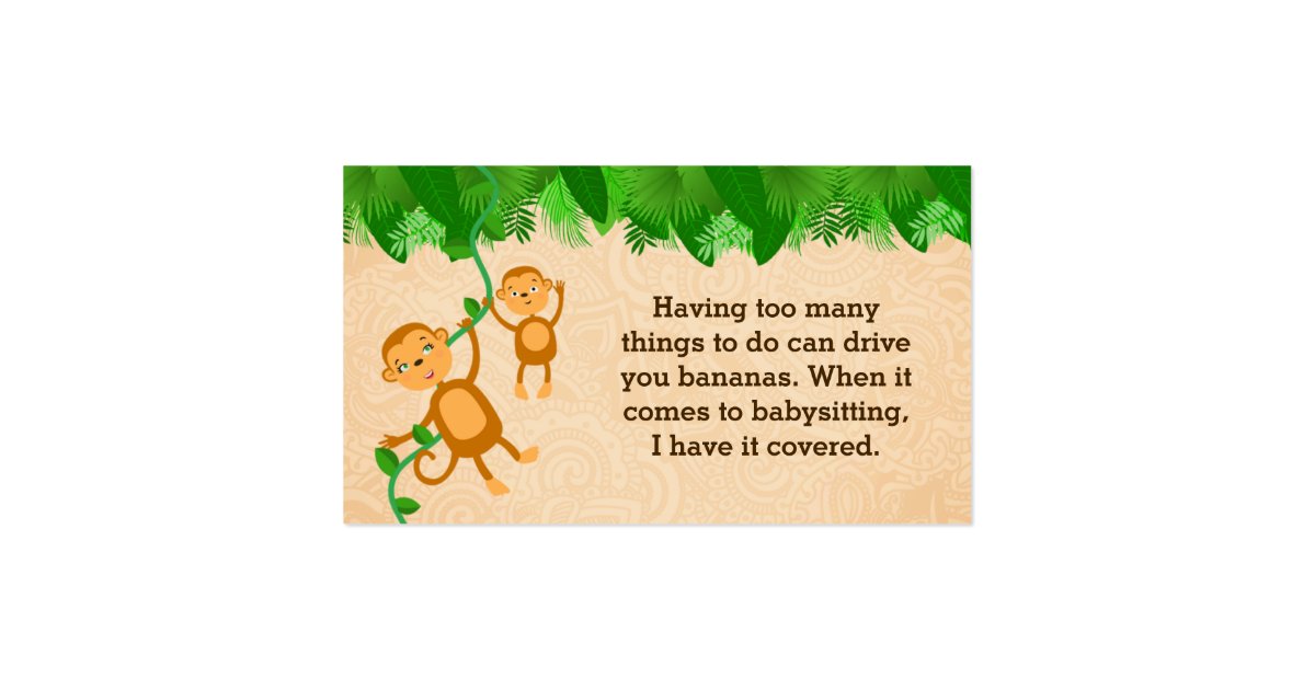 babysitter slogans business cards zazzle babysitter slogans