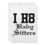 babysitters custom invites