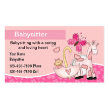 Babysitting Business Cards