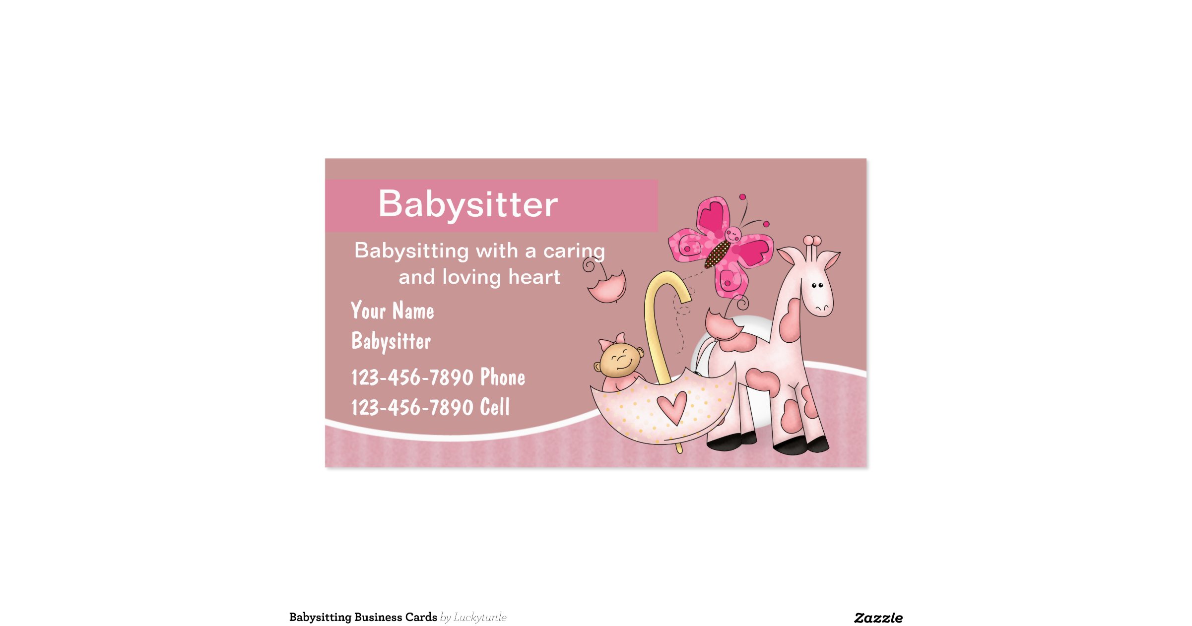 babysitting business cards babysitter cards