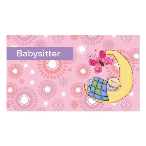 Babysitting Business Cards (front side)