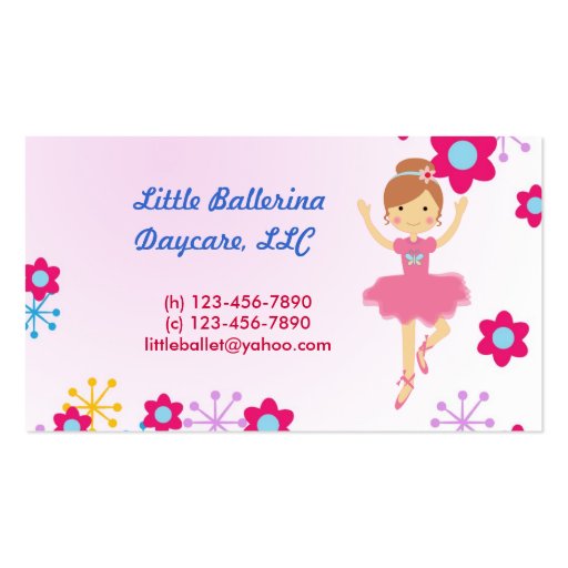 Babysitting daycare child care Mommy calling card Business Card Templates (front side)