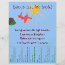 Babysitter Flyers Templates