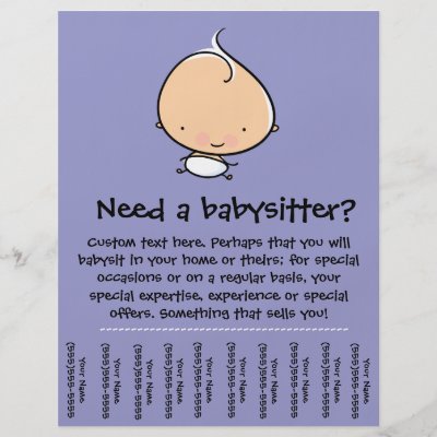 Flyers For Babysitting