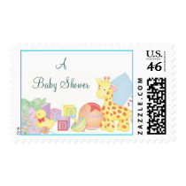 babytoys, A Baby Shower Postage Stamps